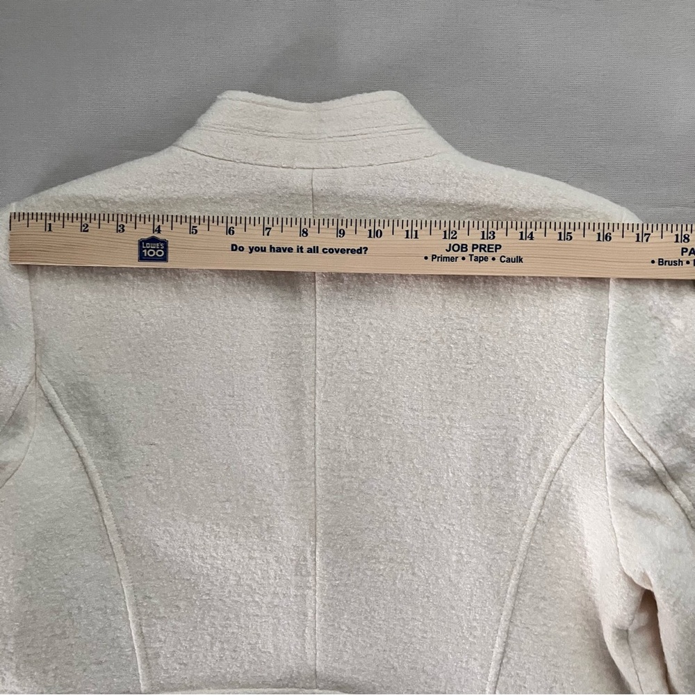 Talbots Cream Textured Two-Button Blazer - Picture 12 of 16